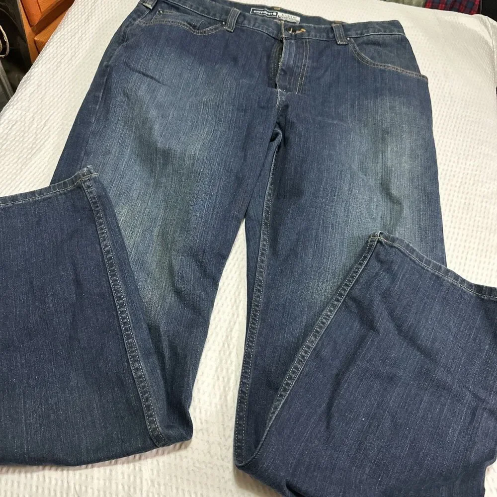 Carhartt Slim Fit Rugged Flex Jeans Mens Size 35x32 Blue Denim